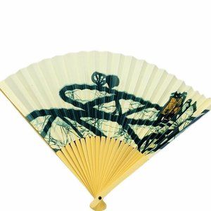 Hand Fan vtg airlines souvenir travel Lufthansa